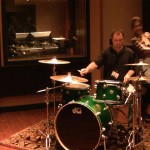 Playing Drums at Studio Trilogy