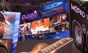 Yes, Allusion Studios is pasted all over Auralex’s booth pictures